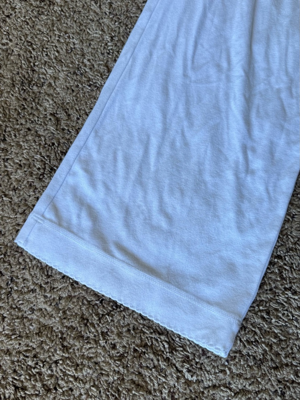 DONNI. The Baby Rib Scallop Pant in Powder White Size Medium - Picture 5 of 7